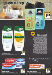 Gazetka promocyjna Edeka - Angebote der Woche - Gazetka - ważna od 20.08 do 20.08.2022 - strona 22 - produkty: Adidas, beutel, colgate, creme, dusche, duschgel, eis, elmex, flasche, Kinder, LG, milch, olive, palmolive, pasta, Seife, tee, Ti, wasser, zahncreme, zahnpasta