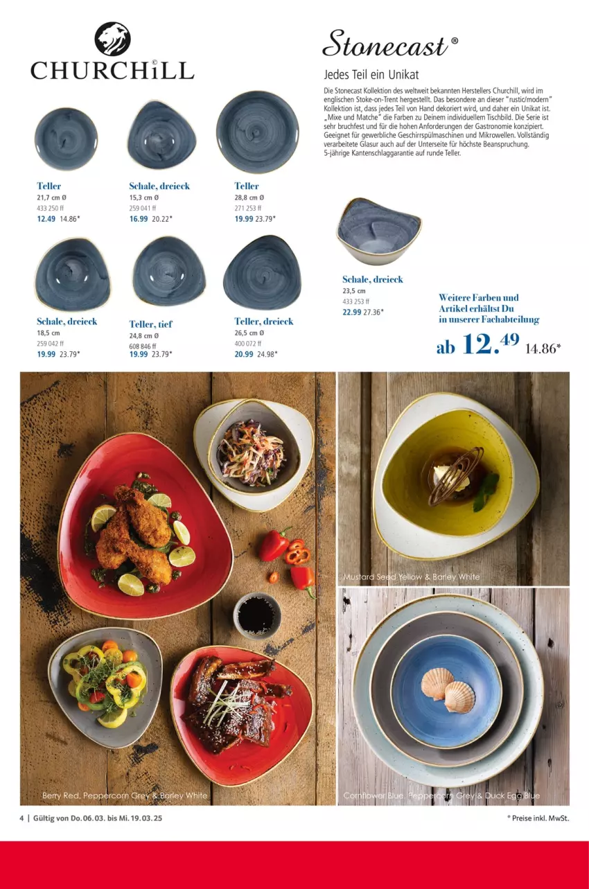 Aktueller Prospekt Selgros - Kochen & Servieren - von 06.03 bis 19.03.2025 - strona 4 - produkty: Abtei, eis, elle, geschirr, mikrowelle, Mode, reis, Schal, Schale, spülmaschinen, teller, Ti, tisch