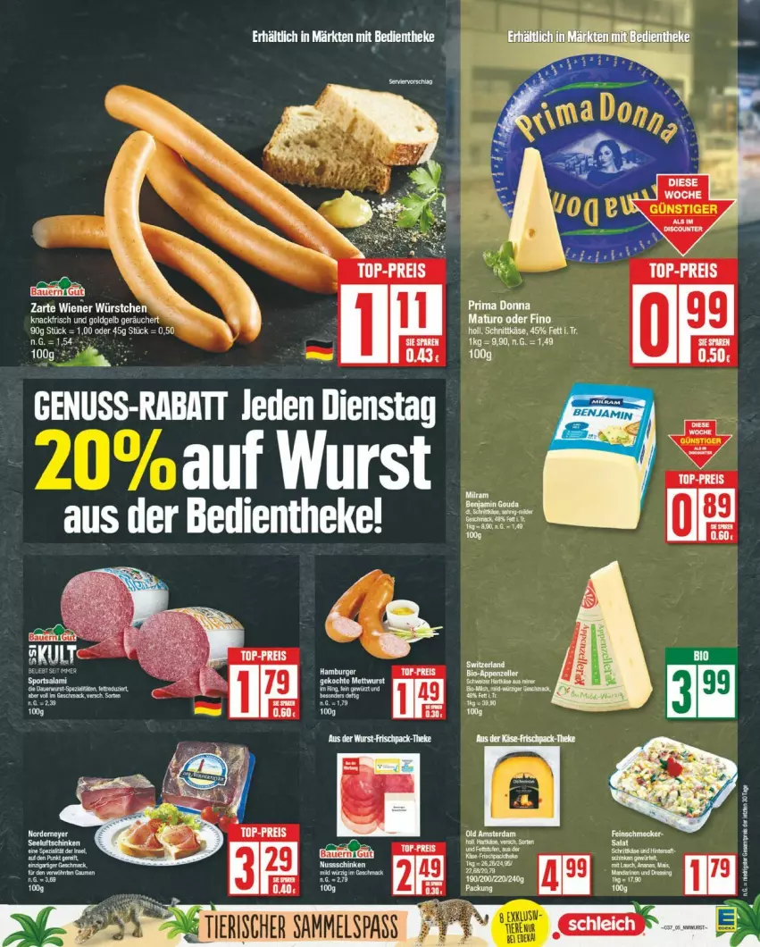 Aktueller Prospekt Edeka - Prospekte - von 09.09 bis 14.09.2024 - strona 5 - produkty: eis, nuss, reis, top-preis, wiener, wiener würstchen, würstchen