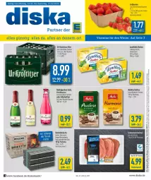 Gazetka promocyjna Diska - Prospekte - Gazetka - ważna od 19.02 do 19.02.2022 - strona 1 - produkty: aktionspreis, alkohol, angebot, angebote, auer, beere, beeren, bier, briketts, butter, ecco, eis, erdbeere, erdbeeren, flasche, frucht, fruchtsecco, kaffee, Kamin, landliebe, melitta, reis, rotkäppchen, Schal, Schale, sekt, Streichzart, Ti