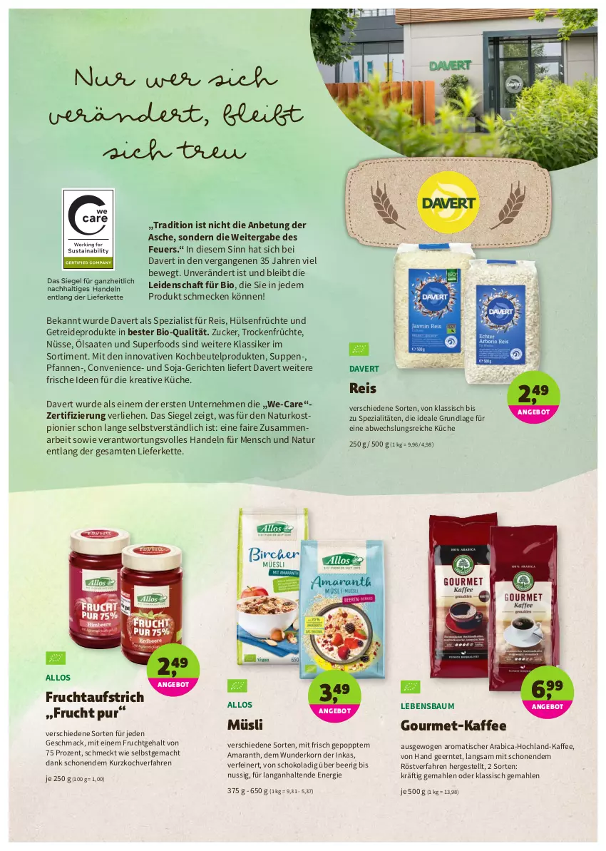 Aktueller Prospekt Denns Biomarkt - Prospekte - von 16.02 bis 01.03.2022 - strona 6 - produkty: angebot, aufstrich, Bau, beutel, bio, eis, frucht, fruchtaufstrich, früchte, hochland, hülsenfrüchte, kaffee, Kette, kochbeutel, korn, küche, mac, müsli, natur, nuss, pfanne, pfannen, Popp, reis, schoko, senf, soja, Spezi, suppe, suppen, Ti, tisch, Trockenfrüchte, zucker