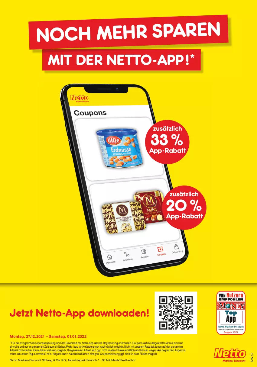 Aktueller Prospekt Netto Marken-Discount - Filial Angebote - von 27.12 bis 31.12.2021 - strona 41 - produkty: angebot, coupon, coupons, discount, eis, Holz, LG, marken-discount, reis, Ti, ZTE