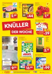 Gazetka promocyjna Netto Marken-Discount - Filial Angebote - Gazetka - ważna od 31.12 do 31.12.2021 - strona 2 - produkty: ariel, ariel waschmittel, bett, bettwäsche, brustfilet, dallmayr, eis, filet, filets, fisch, joghur, joghurt, joghurt mit der ecke, kaffee, kissen, Kissenbezug, maggi, maggi fix, mikrofaser, minutenschnitzel, Müller, ndk, paprika, paprika rot, reis, Ria, schnitten, schnitzel, thunfisch, Ti, versandkostenfrei, waschmittel