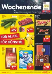 Gazetka promocyjna Netto Marken-Discount - Filial Angebote - Gazetka - ważna od 31.12 do 31.12.2021 - strona 23 - produkty: angebot, asti, bella crema, bohne, bohnen, braten, burger, eis, fleisch, gurke, gurken, hackfleisch, kaffee, kaffeebohnen, mars, melitta, oder twix, rind, rinder, rinder-hackfleisch, ritter, ritter sport, schoko, schokolade, snickers, Sport, Ti, twix, wc frisch, ZTE