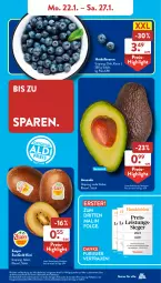 Gazetka promocyjna AldiSud - NÄCHSTE WOCHE - Gazetka - ważna od 27.01 do 27.01.2024 - strona 5 - produkty: aldi, alle artikel ohne dekoration, avocado, beere, beeren, dekoration, eis, heidelbeere, heidelbeeren, kiwi, lebensmittel, LG, nuss, Rauch, reis, Schal, Schale, Ti, Yo, zespri, ZTE