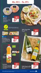 Gazetka promocyjna AldiSud - NÄCHSTE WOCHE - Gazetka - ważna od 27.01 do 27.01.2024 - strona 9 - produkty: alle artikel ohne dekoration, apfel, apfelsaft, Bad, bio, blätterteig, burgunder, dekoration, eis, flasche, frucht, fruchtgummi, hummus, joghur, joghurt, Kürbis, LG, Müller, Müller-Thurgau, natur, papier, reis, saft, schorle, Ti, Vegeta, ZTE