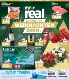 Gazetka promocyjna Real - Gazetka - ważna od 02.12 do 02.12.2023 - strona 1 - produkty: Apple, braten, chips, cola, dallmayr, dallmayr prodomo, doppio passo, Dr. Oetker, dvb, DVB-T, eis, flammkuchen, gulasch, HDMI, kalbsschnitzel, kerze, kuchen, lamm, passo, pizza, primitivo, pringles, prodomo, qled, Receiver, reis, rind, rinder, Rinderroulade, rinderrouladen, ring, ristorante, ristorante pizza, rosato, rouladen, rum, Schal, Schale, schnitzel, Spektrum, Ti, uhd, usb, ZTE