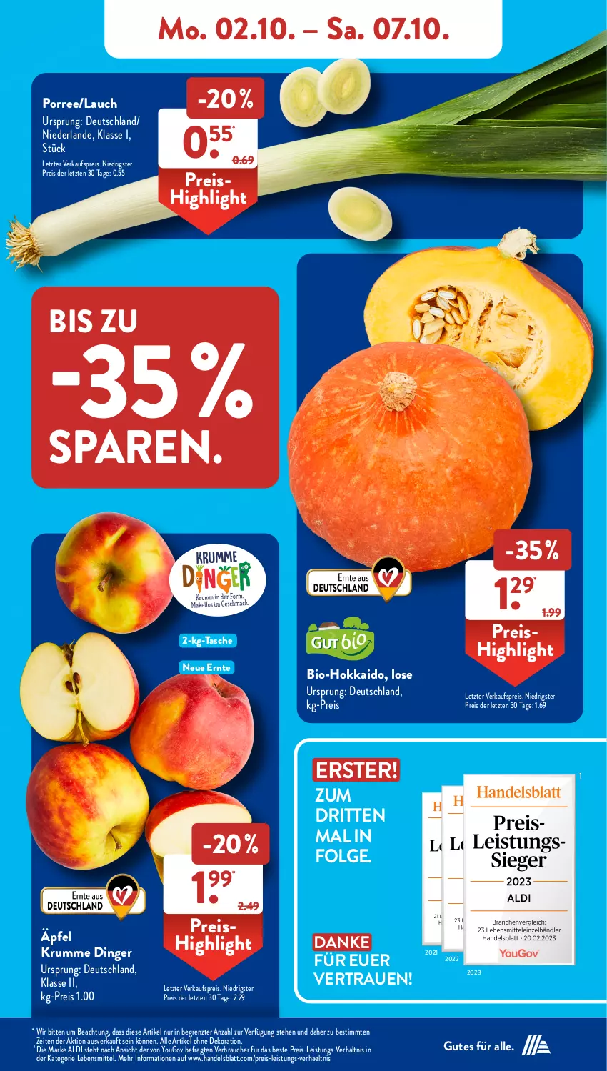 Aktueller Prospekt AldiSud - NÄCHSTE WOCHE - von 02.10 bis 07.10.2023 - strona 5 - produkty: aldi, alle artikel ohne dekoration, bio, dekoration, eis, lebensmittel, LG, Rauch, reis, rum, Tasche, Ti, Yo, ZTE