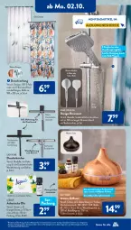 Gazetka promocyjna AldiSud - NÄCHSTE WOCHE - Gazetka - ważna od 07.10 do 07.10.2023 - strona 16 - produkty: aldi, alle artikel ohne dekoration, auto, Bad, beleuchtung, brause, brauseschlauch, dekoration, dell, Diffuser, duschvorhang, eis, elle, gin, led-beleuchtung, Mode, orange, Reinigung, reis, Schal, schlauch, Ti, tisch, wandhalterung, wasser, zitrone, ZTE