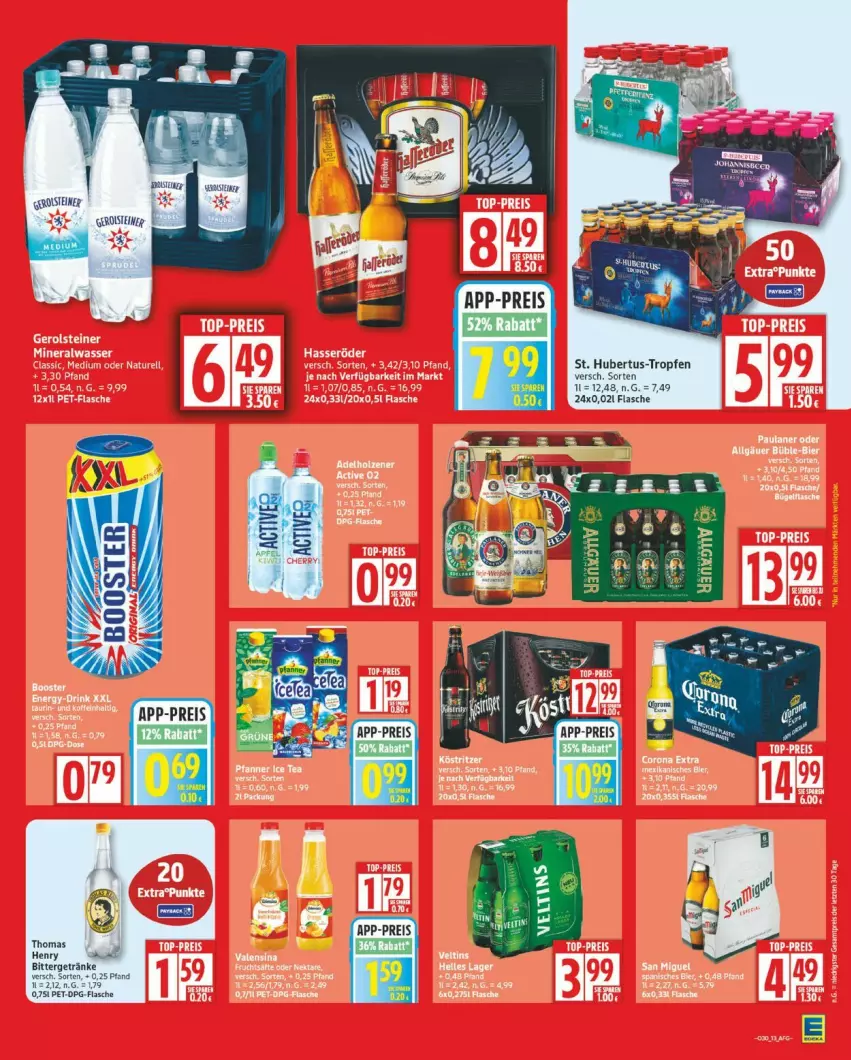 Aktueller Prospekt Edeka - Prospekte - von 21.07 bis 26.07.2025 - strona 13 - produkty: eis, flasche, getränk, getränke, reis, steiner, thomas henry