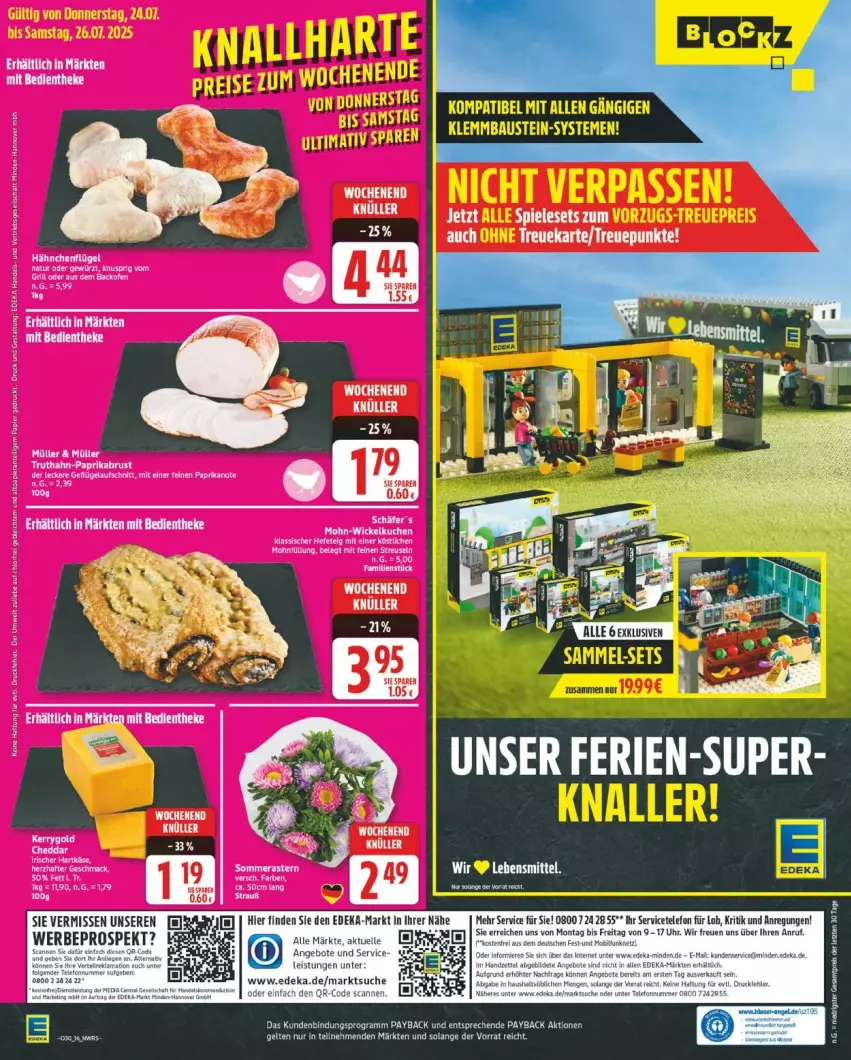 Aktueller Prospekt Edeka - Prospekte - von 21.07 bis 26.07.2025 - strona 16 - produkty: angebot, angebote, deka, eier, eis, elle, hähnchenflügel, lebensmittel, mac, Müller, payback, reis, tee, telefon, Ti, ZTE