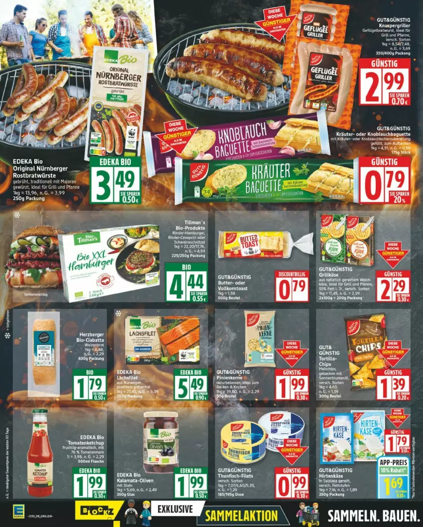 Aktueller Prospekt Edeka - Prospekte - von 21.07 bis 26.07.2025 - strona 8 - produkty: Berger, bio, bratwurst, butter, deka, edeka bio, eier, für grill und pfanne, Geflügel, gefu, gin, grill, grill und pfanne, hirtenkäse, ideal für grill, ideal für grill und pfanne, Käse, ketchup, nürnberger, pfanne, tee, Ti, tomate, tomaten, tomatenketchup, und pfanne, wurst