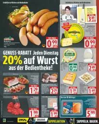 Gazetka promocyjna Edeka - Prospekte - Gazetka - ważna od 26.07 do 26.07.2025 - strona 6 - produkty: bio, bockwurst, eis, Käse, leerdammer, mac, milch, nuss, reis, Ria, schafskäse, schnittkäse, top-preis, weichkäse, wein, weine, wurst
