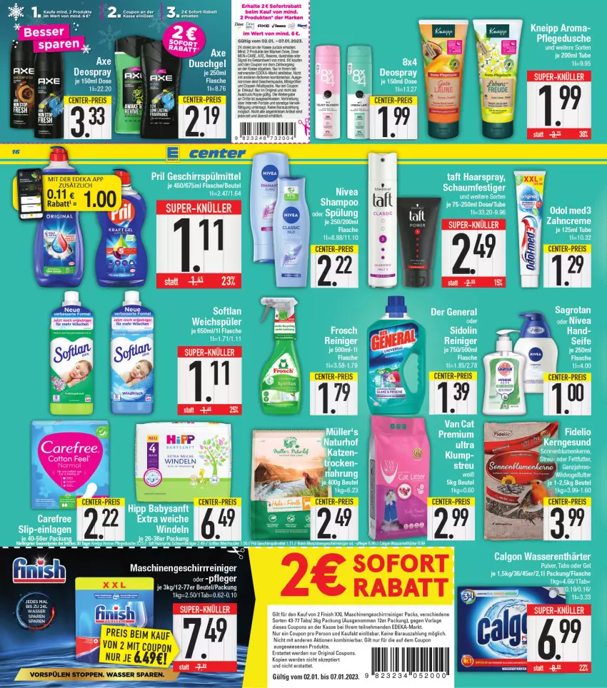 Aktueller Prospekt E Center - Angebote der Woche - von 02.01 bis 07.01.2023 - strona 16 - produkty: axe, pril, Ti