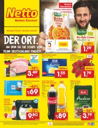 Gazetka promocyjna Netto Marken-Discount - Filial-Angebote - Gazetka - ważna od 12.02 do 12.02.2022 - strona 1 - produkty: alkohol, angebot, beere, beeren, bio, bitburger, brustfilet, burger, butter, coca-cola, cola, eis, erdbeere, erdbeeren, fanta, filet, hähnchen-brustfilet, kaffee, linsen, Meister, melitta, ndk, pils, premium pils, reis, ritter, ritter sport, Rote Linsen, Schal, Schale, schoko, schokolade, Sport, sprite, Ti, versandkostenfrei, weihenstephan, ZTE