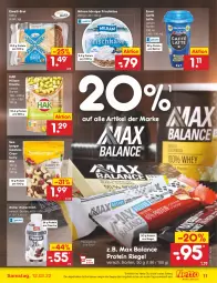 Gazetka promocyjna Netto Marken-Discount - Filial-Angebote - Gazetka - ważna od 12.02 do 12.02.2022 - strona 11 - produkty: angebot, Becher, Berger, brot, caffè latte, Cashew, cranberry, eis, emmi, flasche, frischkäse, früchte, hülsenfrüchte, Käse, Körniger Frischkäse, latte, milch, milram, Müller, müllermilch, reis, riegel, seeberger, senf, Ti, ZTE