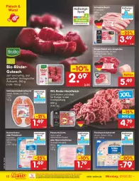 Gazetka promocyjna Netto Marken-Discount - Filial-Angebote - Gazetka - ważna od 12.02 do 12.02.2022 - strona 12 - produkty: aufschnitt, Bau, bio, braten, burger, eis, fleisch, frischwurst-aufschnitt, gin, gulasch, hackfleisch, jungbullen, kochschinken, Mett, mettwurst, ndk, prosciutto, prosciutto cotto, pute, putenbrust, reis, rezept, rind, rinder, rinder-hackfleisch, rindergulasch, saft, schinken, schnitten, schwein, schweine, schweine-bauch, suppe, suppen, suppenfleisch, Ti, versandkostenfrei, wein, weine, wurst, zwiebel, zwiebelmettwurst