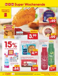 Gazetka promocyjna Netto Marken-Discount - Filial-Angebote - Gazetka - ważna od 12.02 do 12.02.2022 - strona 32 - produkty: burger, direktsaft, eis, feinjoghurt, fisch, garnelen, grill, joghur, joghurt, kühlregal, Limburger, milch, mövenpick, ndk, pfanne, pudding, regal, reis, ring, Rubius, saft, sahne, salat, salate, schnitzel, St. Mang, Ti, Tintenfischringe, versandkostenfrei