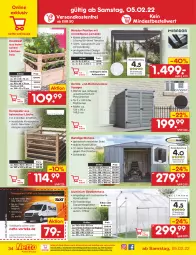 Gazetka promocyjna Netto Marken-Discount - Filial-Angebote - Gazetka - ważna od 12.02 do 12.02.2022 - strona 34 - produkty: auto, Bona, buch, eis, elle, ente, fenster, Gewächshaus, Holz, Komposter, latte, LG, ndk, pavillon, pril, Rauch, reis, Sport, Ti, versandkostenfrei, vorteilspreis, wasser