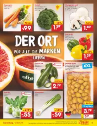 Gazetka promocyjna Netto Marken-Discount - Filial-Angebote - Gazetka - ważna od 12.02 do 12.02.2022 - strona 5 - produkty: angebot, asti, brokkoli, champignon, champignons, eis, kartoffel, kartoffeln, kohlrabi, Lauchzwiebel, paprika, sac, Schal, Schale, speisekartoffeln, suppe, suppen, Ti, ZTE, zucchini, zwiebel