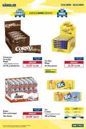 Gazetka promocyjna Metro - Wochen-Angebote Händler - Gazetka - ważna od 22.11 do 22.11.2025 - strona 2 - produkty: angebot, auto, caramel, corny, cracker, eis, gin, Kinder, LG, natur, natura, reis, riegel, Schwartau, Ti, tisch, tuc