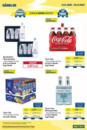Gazetka promocyjna Metro - Wochen-Angebote Händler - Gazetka - ważna od 22.11 do 22.11.2025 - strona 4 - produkty: Alwa, angebot, auto, beutel, Cap, capri-sun, coca-cola, cola, eis, eistee, fever-tree, flasche, fuze tea, gerolsteine, gerolsteiner, getränk, getränke, LG, Metro, mineralwasser, natur, natura, Palette, Rauch, reis, steiner, tee, Ti, tisch, wasser