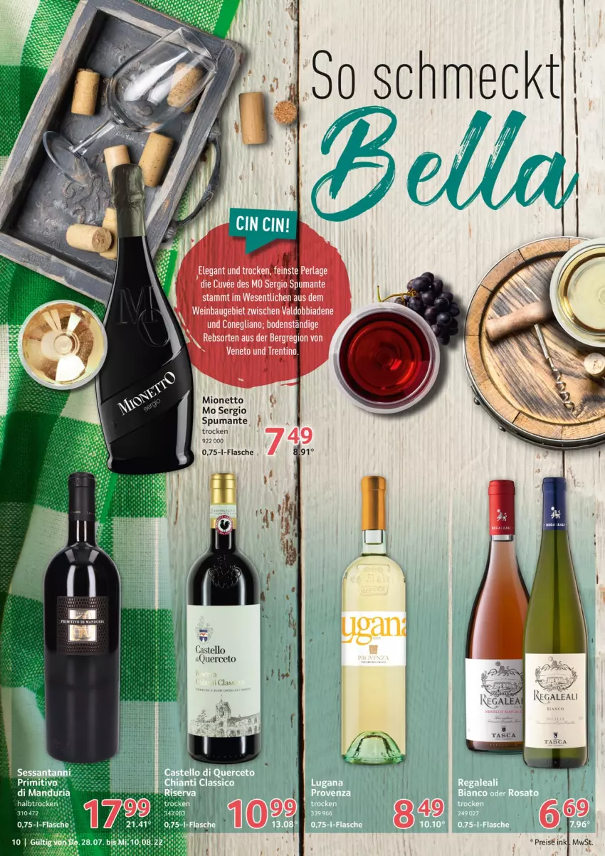 Aktueller Prospekt Selgros - Gastronomie - von 28.07 bis 10.08.2022 - strona 10 - produkty: Bau, eis, flasche, mionetto, perla, puma, reis, spumante, tee, Ti, valdo, wein