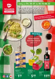 Gazetka promocyjna Selgros - Gastronomie - Gazetka - ważna od 10.08 do 10.08.2022 - strona 1 - produkty: amaro, edamer, gouda, hartweizen, mam, rama, ramazzott, ramazzotti, Ti, zott