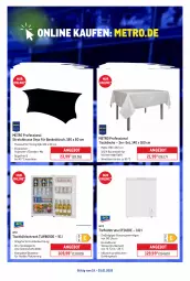 Gazetka promocyjna Metro - Online: Wochen-Angebote - Gazetka - ważna od 25.01 do 25.01.2026 - strona 2 - produkty: angebot, asti, Bank, Bau, baumwolle, beleuchtung, bügel, decke, eis, korb, kühlschrank, Metro, Schrank, Ti, tisch, tischdecke, wolle