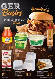 Gazetka promocyjna Selgros - Burger - Gazetka - ważna od 24.08 do 24.08.2022 - strona 5 - produkty: beutel, burger, Coleslaw, flasche, gin, hamburger, Popp, röstzwiebeln, salat, sauce, saucen, Schal, Schale, Ti, Tüte, zwiebel, zwiebeln