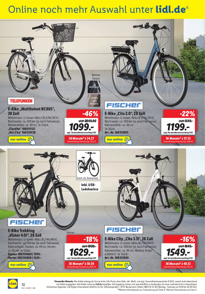 Aktueller Prospekt Lidl - Onlineshop-Highlights der Woche - von 18.10 bis 24.10.2021 - strona 10