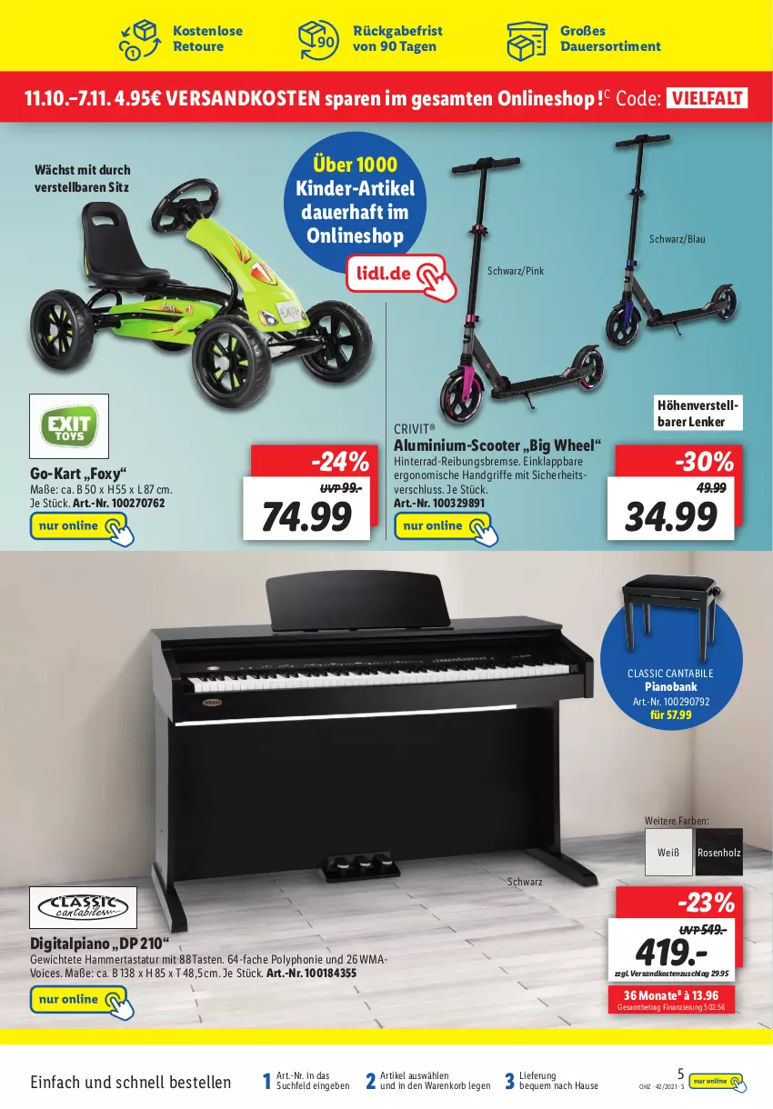 Aktueller Prospekt Lidl - Onlineshop-Highlights der Woche - von 18.10 bis 24.10.2021 - strona 5