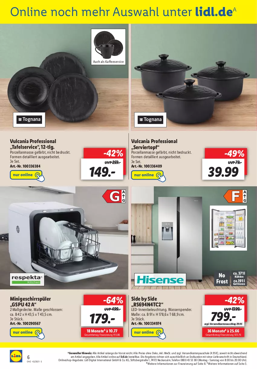 Aktueller Prospekt Lidl - Onlineshop-Highlights der Woche - von 18.10 bis 24.10.2021 - strona 6