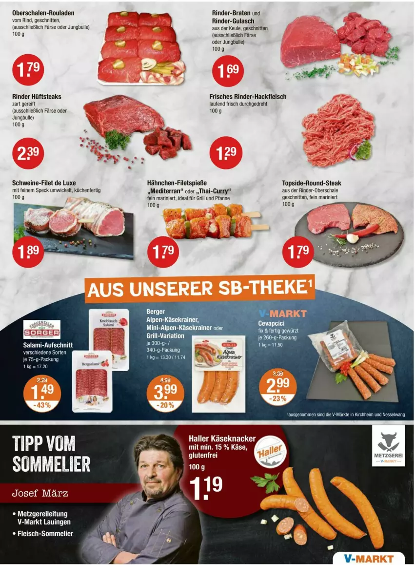 Aktueller Prospekt Vmarkt - Prospekte - von 04.09 bis 10.09.2025 - strona 3 - produkty: aufschnitt, braten, curry, eis, ente, filet, filets, fleisch, für grill und pfanne, grill, grill und pfanne, gulasch, hackfleisch, hüftsteak, hüftsteaks, ideal für grill, ideal für grill und pfanne, Käse, Käsekrainer, knacker, küche, Küchen, pfanne, rind, rinder, rinder-hackfleisch, rouladen, salami, Schal, Schale, schnitten, schwein, schweine, schweine-filet, Speck, steak, steaks, tee, Ti, und pfanne, wein, weine, WICK