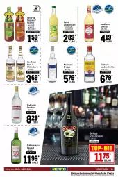 Gazetka promocyjna Metro - GastroJournal - Gazetka - ważna od 13.07 do 13.07.2022 - strona 21 - produkty: alkohol, Amaretto, aqua, aquavit, asbach uralt, bacardi, bacardi rum, baileys, classico, dry gin, eier, eierlikör, eis, finsbury, flasche, frucht, fruchtsaft, Germ, getränk, getränke, gewürz, gin, grappa, irish cream, jägermeister, korn, kräuter, kräuterlikör, licor, licor 43, likör, limo, london dry, london dry gin, malteser, Meister, Palette, rum, saft, sambuca, spirituosen, Ti, top-hit, underberg, wein, weinbrand, weizenkorn, zitrone, zitronen, zitronensaft