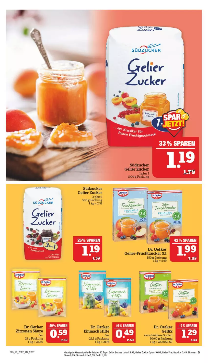 Aktueller Prospekt Marktkauf - Prospekt - von 06.06 bis 11.06.2022 - strona 5 - produkty: Dr. Oetker, droetker, eis, frucht, mac, reis, rel, südzucker, zitrone, zitronen, ZTE, zucker