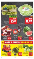 Gazetka promocyjna Marktkauf - Prospekt - Gazetka - ważna od 11.06 do 11.06.2022 - strona 8 - produkty: ACC, avocado, deka, eis, fleisch, mango, melone, Nektar, nektarinen, tafeltrauben, Ti, trauben, wasser, wassermelone