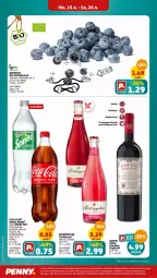 Gazetka promocyjna Penny - Prospekte - Gazetka - ważna od 20.04 do 20.04.2024 - strona 20 - produkty: beere, beeren, bio, coca-cola, cola, ecco, eis, fanta, fleisch, frucht, fruchtsecco, getränk, heidelbeere, heidelbeeren, Käse, natur, primitivo, rotkäppchen, Schal, Schale, sprite, Ti