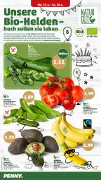 Gazetka promocyjna Penny - Prospekte - Gazetka - ważna od 20.04 do 20.04.2024 - strona 4 - produkty: bio, bio-zucchini, eier, je 250-g-packung, leine, mac, natur, obst, Obst und Gemüse, rispentomaten, Schal, Schale, tomate, tomaten, und gemüse, zucchini