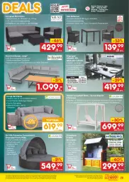 Gazetka promocyjna Netto Marken-Discount - Filial-Angebote - Gazetka - ważna od 22.04 do 22.04.2023 - strona 29 - produkty: angebot, angebote, Balkonset, Bau, bett, braun, decke, eis, Holz, kissen, klapptisch, korb, Liege, lounge-set, loungeset, ndk, Reinigung, reis, Ria, Rückenkissen, rückenlehne, sessel, sonnenliege, strandkorb, telefon, Ti, tisch, uhr, ZTE