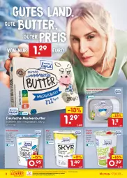 Gazetka promocyjna Netto Marken-Discount - Filial-Angebote - Gazetka - ważna od 22.04 do 22.04.2023 - strona 8 - produkty: bestpreis, butter, crème fraîche, eis, frucht, fruchtjoghurt, joghur, joghurt, kräuter, markenbutter, ndk, oder kräuter, reis, Skyr, Ti