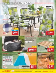 Gazetka promocyjna Netto Marken-Discount - Filial-Angebote - Gazetka - ważna od 16.04 do 16.04.2022 - strona 24 - produkty: decke, eis, Garten, Germ, Holz, kissen, lack, Liege, ndk, pflanze, pflanzen, reis, Ria, Roller, sitzkissen, Sport, stuhl, tee, Teelicht, teelichte, Ti, tisch, tischdecke, tuc, versandkostenfrei, werkzeug