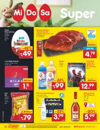 Gazetka promocyjna Netto Marken-Discount - Filial-Angebote - Gazetka - ważna od 16.04 do 16.04.2022 - strona 32 - produkty: Alwa, dvd, eis, flasche, glasflasche, Kinder, marinade, milka, mineralwasser, ndk, reis, sac, schwein, schweine, Softlan, steak, steaks, Ti, versandkostenfrei, wasser, wein, weinbrand, weine, Weste, wilthener