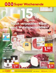 Gazetka promocyjna Netto Marken-Discount - Filial-Angebote - Gazetka - ważna od 16.04 do 16.04.2022 - strona 36 - produkty: Blüte, Edelsalami, eis, frischkäse, Käse, Mantel, milch, ndk, reis, rosen, salami, sauce, saucen, schnitten, Spezi, Ti, versandkostenfrei, wurst, ziegenfrischkäse
