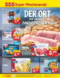 Gazetka promocyjna Netto Marken-Discount - Filial-Angebote - Gazetka - ważna od 16.04 do 16.04.2022 - strona 40 - produkty: asti, auer, dauertiefpreis, eis, fanta, femeg, fertiggericht, filet, fisch, hering, Herings, marinade, medaillons, ndk, nuggets, reis, ring, rügenfisch, scholl, thunfisch, Ti, tiefpreis, tisch, versandkostenfrei