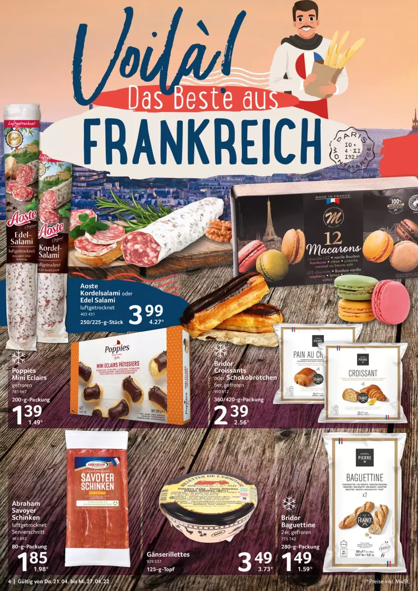 Aktueller Prospekt Selgros - Food - von 21.04 bis 27.04.2022 - strona 4 - produkty: bett, Betten, bourbon, chia, Mett, Popp, Ria, salami, Ti, topf, vanille