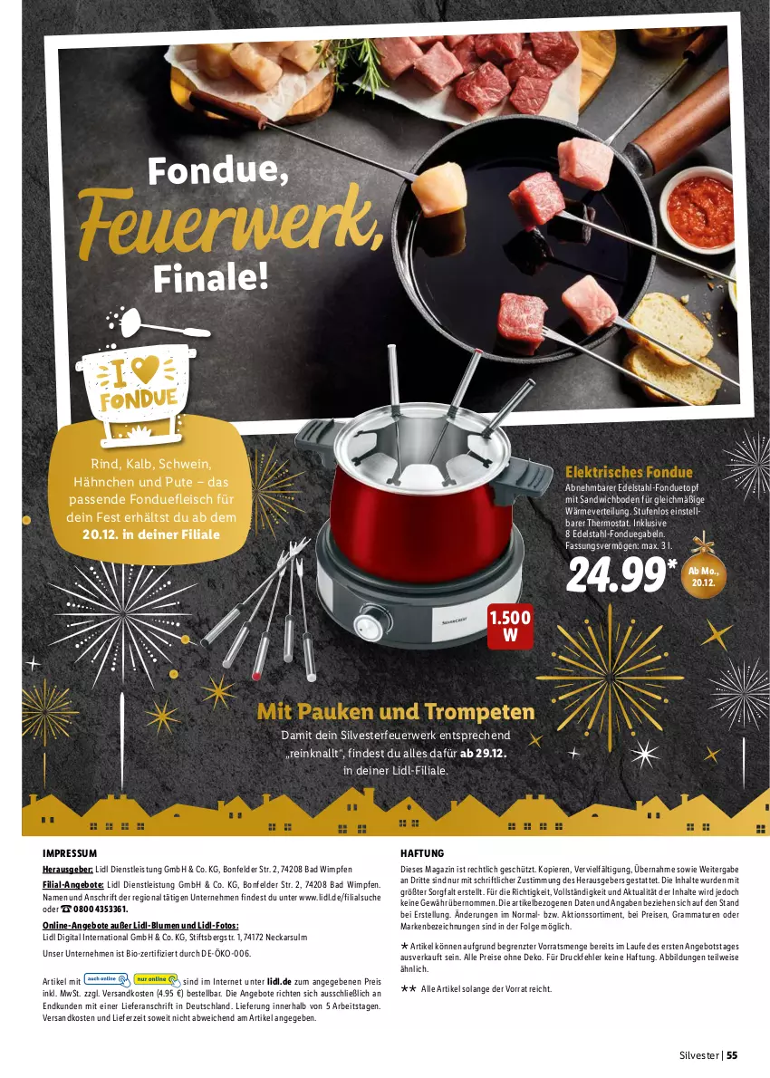 Aktueller Prospekt Lidl - Dein Weihnachtsmarkt - von 30.10 bis 24.12.2021 - strona 55