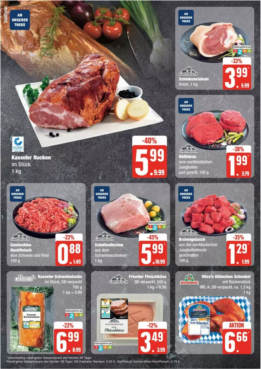 Aktueller Prospekt Edeka - Prospekte - von 30.09 bis 05.10.2024 - strona 8 - produkty: braten, eis, fleisch, gulasch, gutfleisch, hackfleisch, kasseler, reis, schnitten, Ti, ZTE