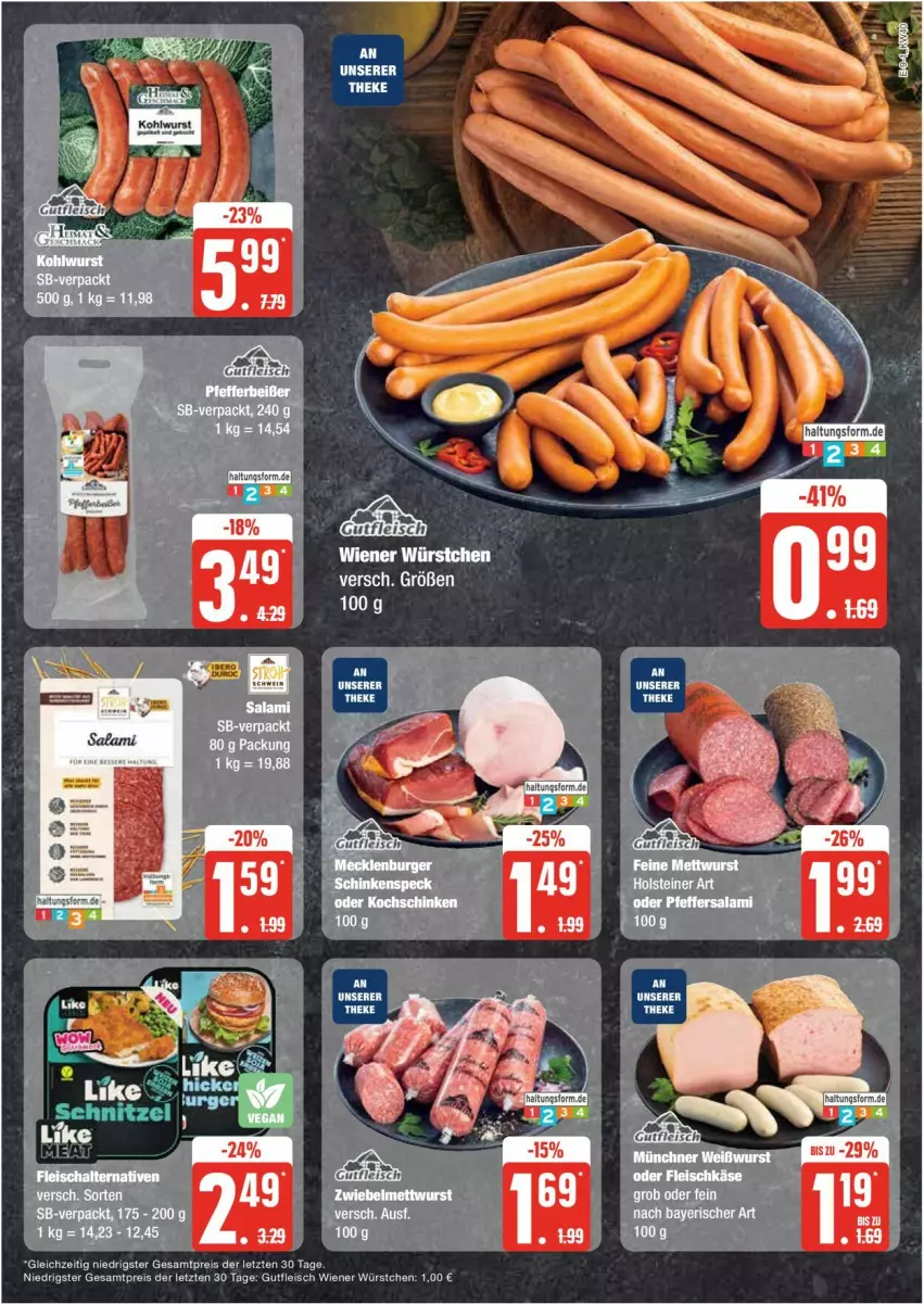 Aktueller Prospekt Edeka - Prospekte - von 30.09 bis 05.10.2024 - strona 9 - produkty: eis, fleisch, gutfleisch, pfeffer, reis, salami, tee, Ti, wiener, wiener würstchen, würstchen, ZTE