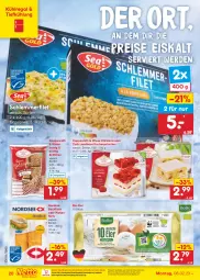 Gazetka promocyjna Netto Marken-Discount - Filial-Angebote - Gazetka - ważna od 11.02 do 11.02.2023 - strona 20 - produkty: backfisch, bestpreis, bio, brötchen, coppenrath, eier, eis, erde, filet, filets, fisch, kuchen, Kuchenschnitte, kühlregal, matjes, Matjesfilet, matjesfilets, ndk, Nordsee, regal, reis, Ria, schlemmerfilet, schnitten, Ti